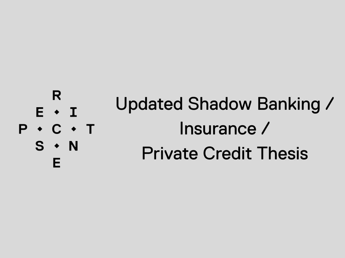 Updated Shadow Banking / Insurance / Private Credit Thesis - Perscient Pro